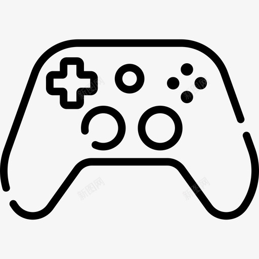 Gamepad家庭休闲和活动1线性svg_新图网 https://ixintu.com Gamepad 家庭 休闲 活动 线性