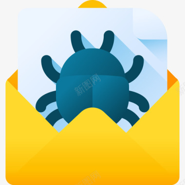 垃圾邮件网络安全54彩色图标