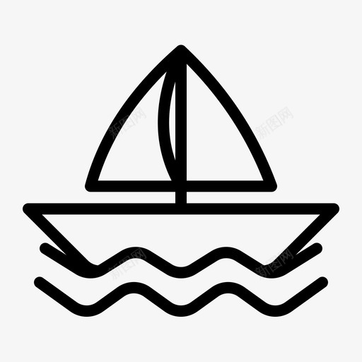 帆船帆船svg_新图网 https://ixintu.com 帆船 运输 旅行 运输线