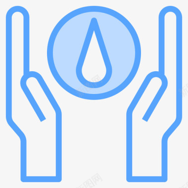 保护洗手液3蓝色图标