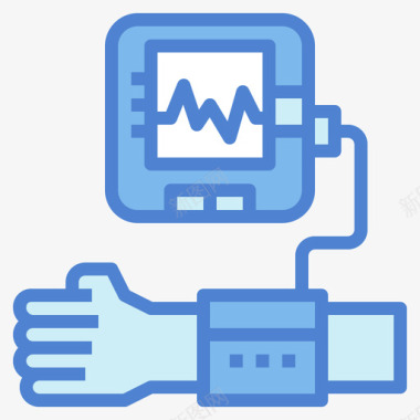 血压健康114蓝色图标