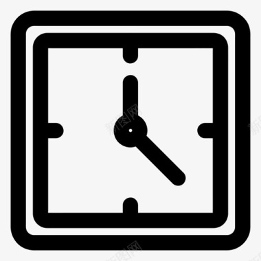 挂钟电子产品时间图标