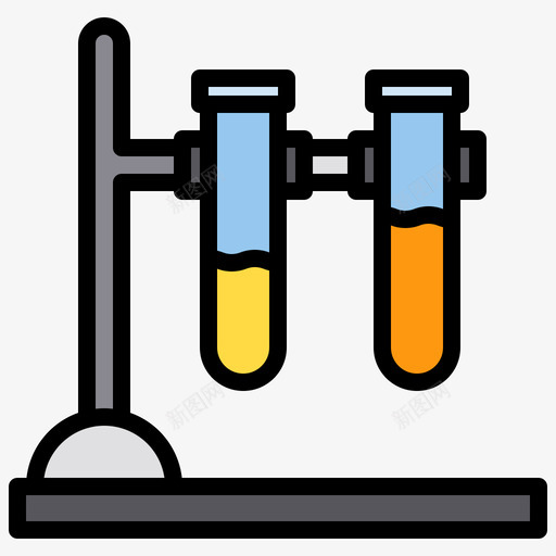 试管科学152线性颜色svg_新图网 https://ixintu.com 试管 科学 线性 颜色