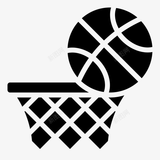 篮球篮球圈大满贯svg_新图网 https://ixintu.com 篮球 满贯 团队 运动 标志