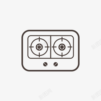 厨房用品燃气灶图标透明图图png_新图网 https://ixintu.com 厨房用品 燃气灶 图标 透明图