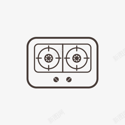 厨房用品燃气灶图标透明图图png_新图网 https://ixintu.com 厨房用品 燃气灶 图标 透明图