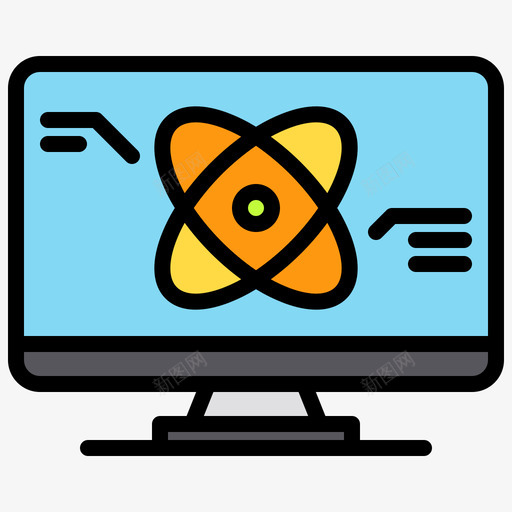 量子计算机科学152线性颜色svg_新图网 https://ixintu.com 量子 计算机 科学 线性 颜色