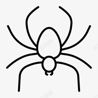 蜘蛛虫子恐怖图标