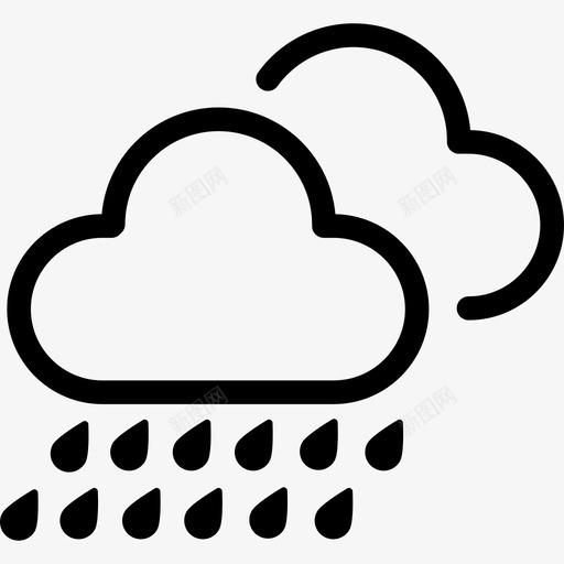 大暴雨到特大暴雨svg_新图网 https://ixintu.com 大暴雨 特大
