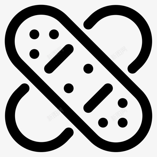 创可贴急救受伤保护svg_新图网 https://ixintu.com 创可贴 急救 受伤 保护 石膏 治疗
