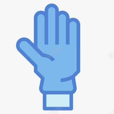 手套病毒173蓝色图标