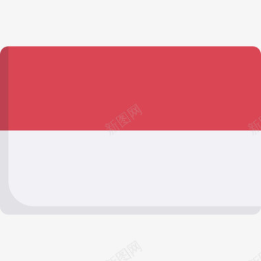 印度尼西亚国旗17平坦图标