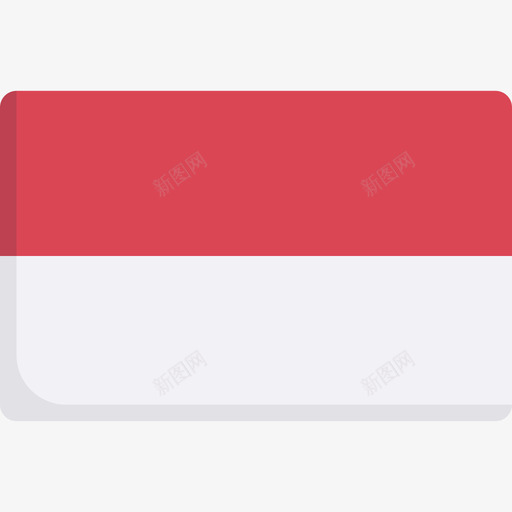 印度尼西亚国旗17平坦svg_新图网 https://ixintu.com 印度尼西亚 国旗 平坦