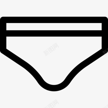 泳裤夏装20件直线型图标