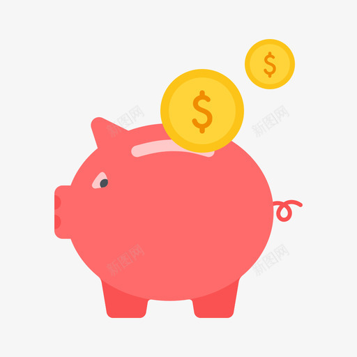 Piggybanksvg_新图网 https://ixintu.com Piggybank