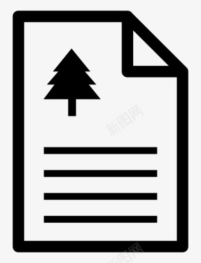 森林协议发票收据图标