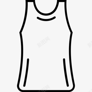 背心篮球服装图标