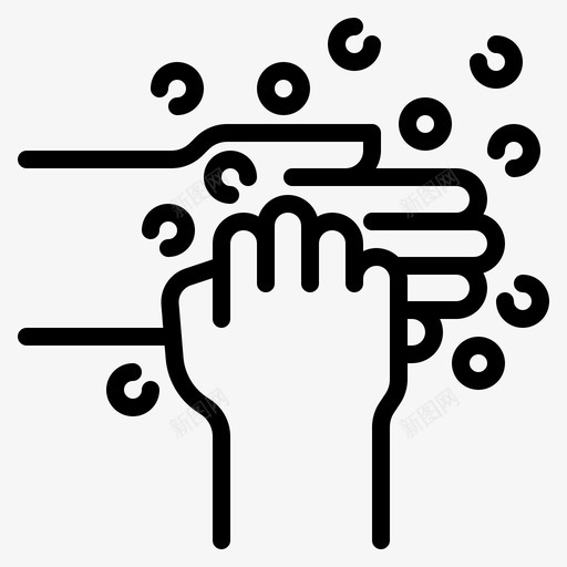 洗手洗手1线性svg_新图网 https://ixintu.com 洗手 线性