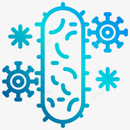 病毒科学153线性梯度svg_新图网 https://ixintu.com 病毒 科学 线性 梯度