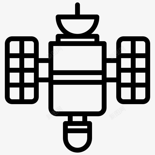 卫星科学150线性svg_新图网 https://ixintu.com 卫星 科学 线性