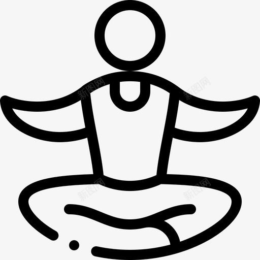 瑜伽在家休闲活动线性svg_新图网 https://ixintu.com 瑜伽 在家 休闲活动 线性