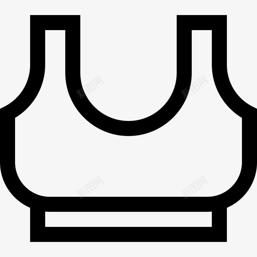 胸罩健身142线性svg_新图网 https://ixintu.com 胸罩 健身 线性