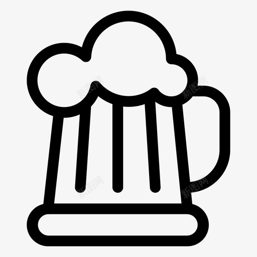 Drinkssvg_新图网 https://ixintu.com Drinks BeerMug 线性