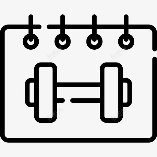 时间表健身145线性svg_新图网 https://ixintu.com 时间表 健身 线性