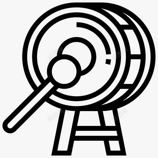 鼓乐队低音提琴svg_新图网 https://ixintu.com 乐队 低音 提琴 行军 游行 音乐 乐器