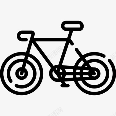 自行车健身145直线型图标