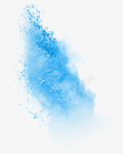 蓝色喷溅飞溅粉末素材