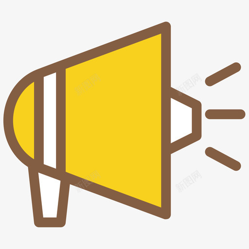 公告小喇叭svg_新图网 https://ixintu.com 公告 小喇叭
