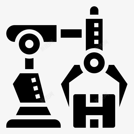 自动化输送机工业svg_新图网 https://ixintu.com 自动化 输送机 工业 制造 机器人 物流 标志