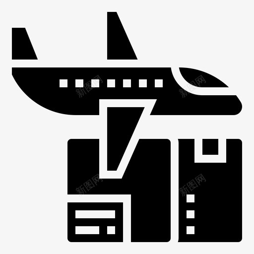空运航空邮件货物svg_新图网 https://ixintu.com 空运 航空 邮件 货物 航班 物流 标志