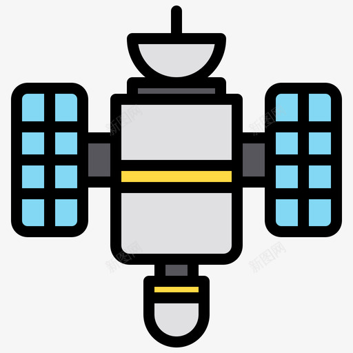 卫星科学152线性颜色svg_新图网 https://ixintu.com 卫星 科学 线性 颜色