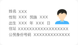 身份证人像iconidcardface高清图片