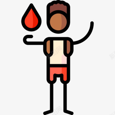 献血献血86原色图标