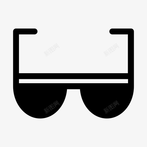 眼镜镜面轮廓svg_新图网 https://ixintu.com 眼镜 镜面 轮廓