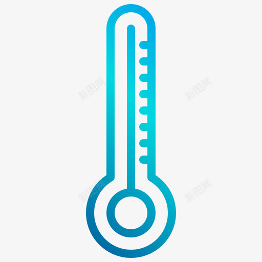 温度计科学153线性梯度svg_新图网 https://ixintu.com 温度计 科学 线性 梯度