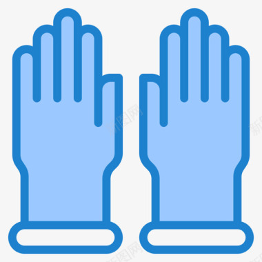 手套洗手液4蓝色图标