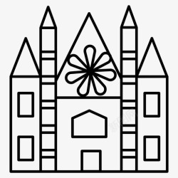 威斯敏斯特教堂威斯敏斯特大教堂德国地标最高教区高清图片
