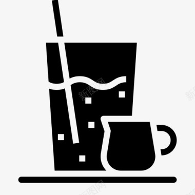 冰的咖啡饮料图标