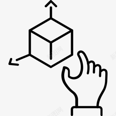 混合现实手物体图标