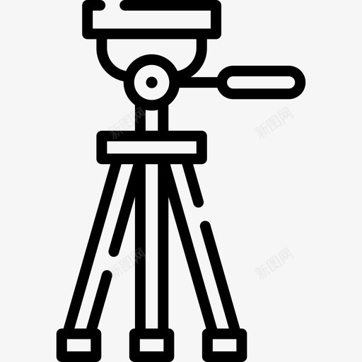 三脚架摄像机和摄像机11线性svg_新图网 https://ixintu.com 摄像机 三脚架 线性