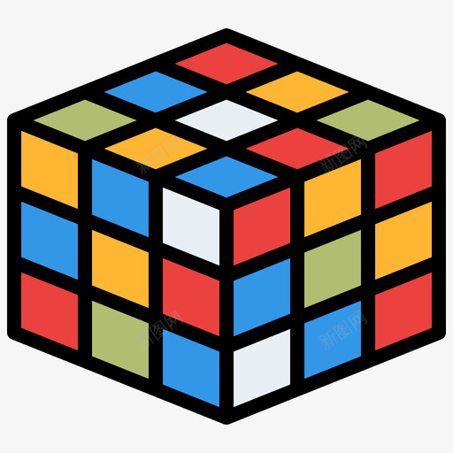 Rubiks立方体活动10线颜色svg_新图网 https://ixintu.com Rubiks 立方体 活动 颜色
