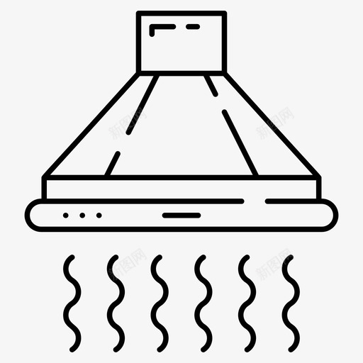 抽油烟机厨房通风室内通风svg_新图网 https://ixintu.com 抽油烟机 通风 厨房 室内 电子电器 矢量 矢量图 图标