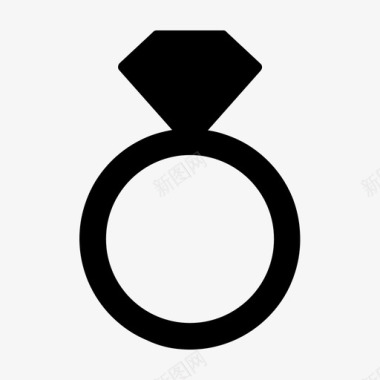 钻戒未婚夫戒指结婚戒指图标