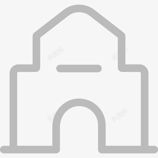 私立学校svg_新图网 https://ixintu.com 私立 学校 线性 单色