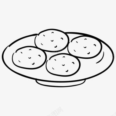 曲奇烘焙食品饼干图标