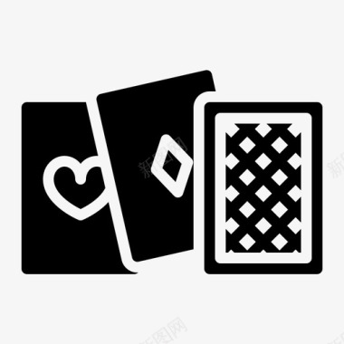 扑克游戏活动8字形图标